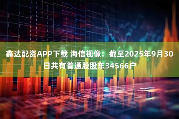 鑫达配资APP下载 海信视像：截至2025年9月30日共有普通股股东34566户