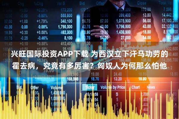 兴旺国际投资APP下载 为西汉立下汗马功劳的霍去病，究竟有多厉害？匈奴人为何那么怕他